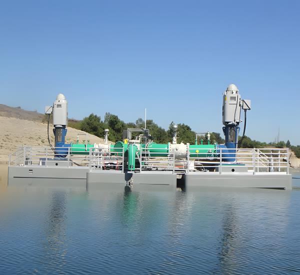 <b>Santiago-Basin-Floating-Pump-Station Vertical turbine pump</b>